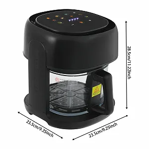 Мультипіч 3.3 L LCD 80-190°C з оглядовим вікном Black synthetic.ua - Фото 1