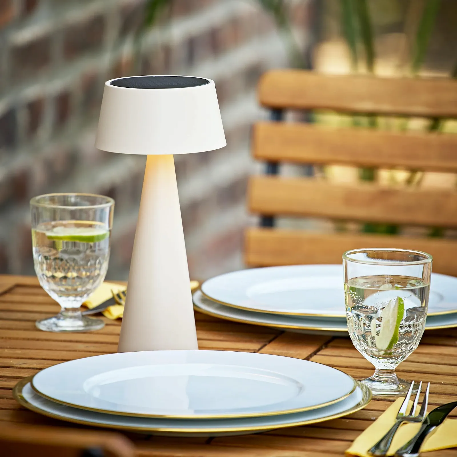 Настільна лампа SIGOR Solino сонячна акумуляторна LED димована IP44 з магнітним шарніром Beige, фото №7