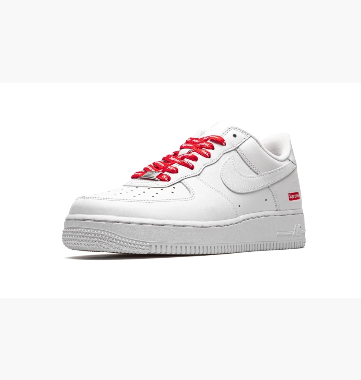 Кроссовки Nike Air Force 1 Low Supreme White, размер 42.5, фото №5