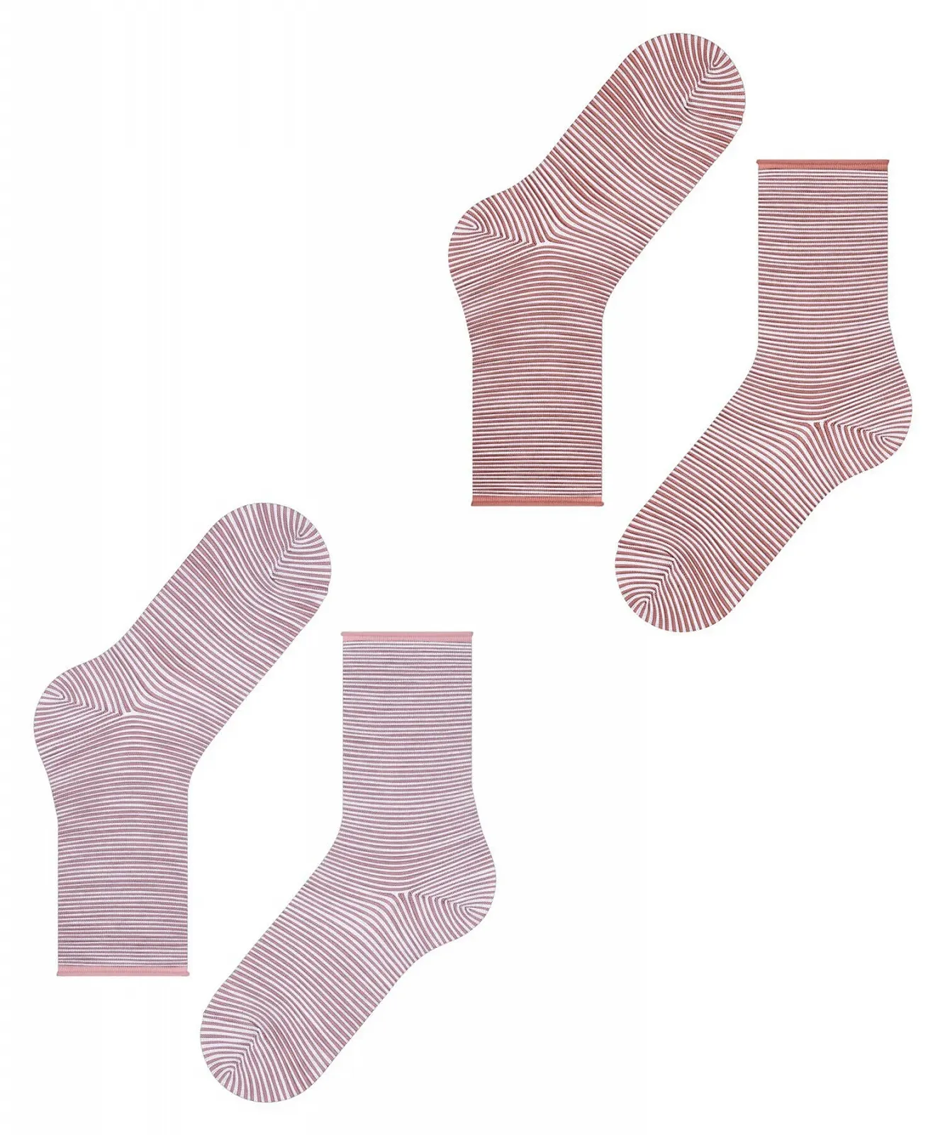 Шкарпетки ESPRIT Allover Stripe 2-Pack, дихаючі, з органічної бавовни, посилені, без тиску, смугасті, 2 пари, фото №5