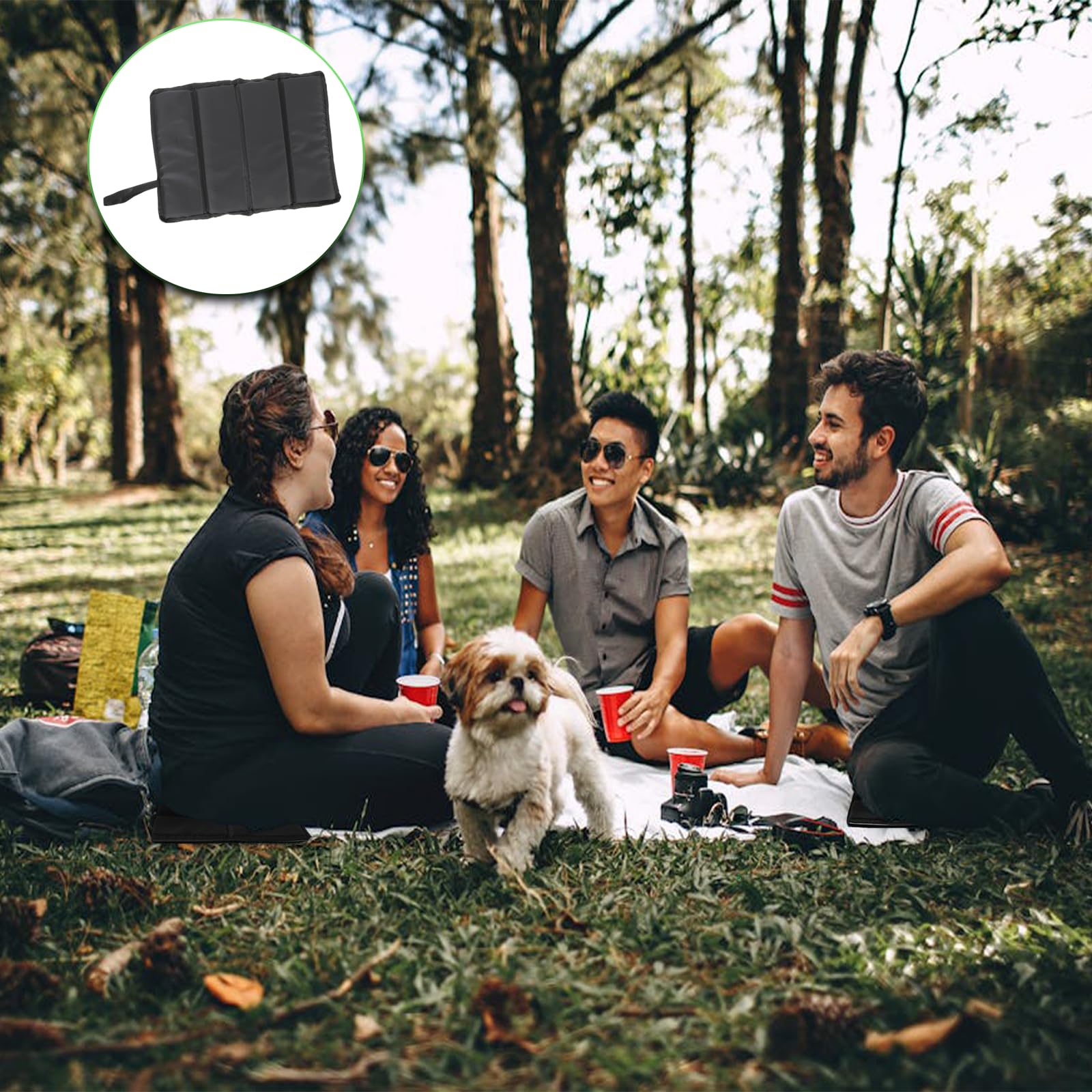 Сидіння Мат Термальна Подушка Водонепроникний Складаний Чорний, фото №7 Сидіння Мат Термальна Подушка Водонепроникний Складаний Чорний, фото №7