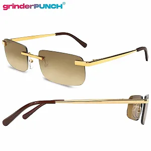 Сонцезахисні окуляри grinderPUNCH Прямокутні Без оправи synthetic.ua - Фото 1