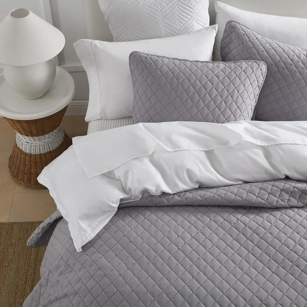 Покривало ENASAL Геометричний сірий, 240 x 260 см, фото №2 Покривало ENASAL Геометричний сірий, 240 x 260 см, фото №2