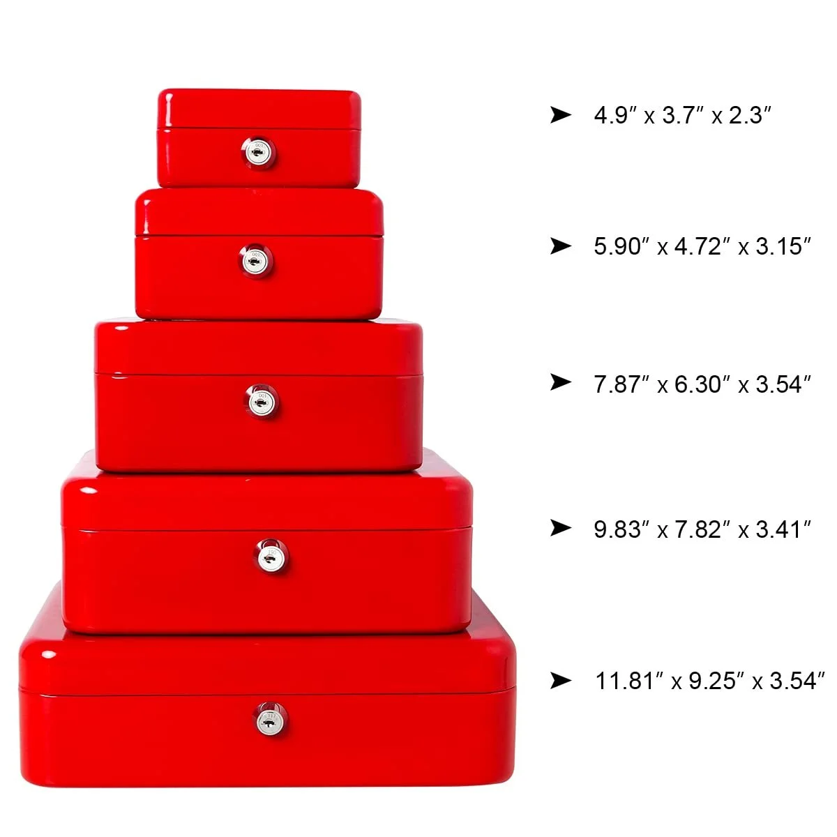 Скарбничка Decaller Металева з замком та прорізом для монет, фото №6