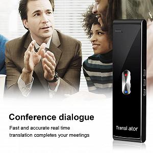 Портативний багатомовний Bluetooth-перекладач у реальному часі, асистент голосового спілкування synthetic.ua - Фото 1