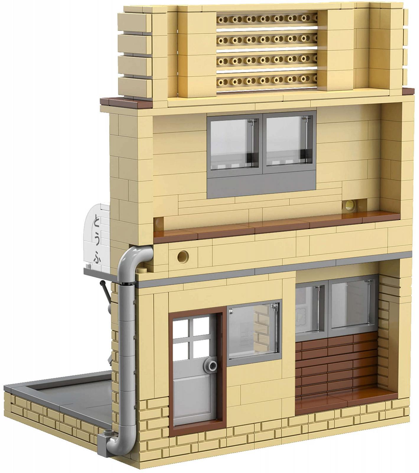 Блоки CaDA Fujiwara Tofu Store Initial D 412 штук, фото №4