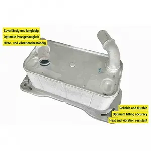 Масляний радіатор двигуна VEMO V95-60-0021 Green Mobility Parts для VOLVO synthetic.ua - Фото 1