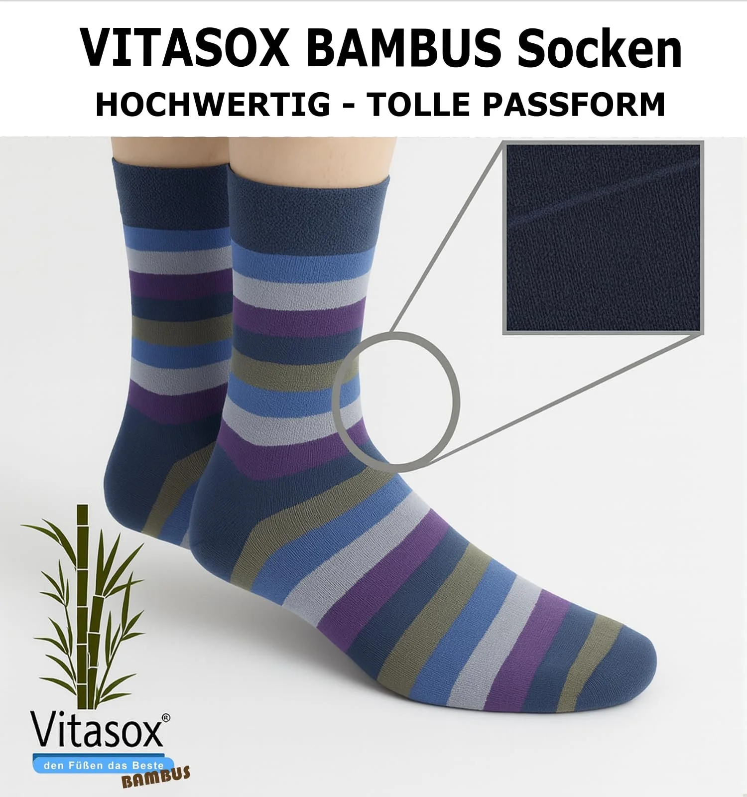 Жіночі шкарпетки Vitasox, бамбукові шкарпетки без шва та гумки, фото №3 Жіночі шкарпетки Vitasox, бамбукові шкарпетки без шва та гумки, фото №3