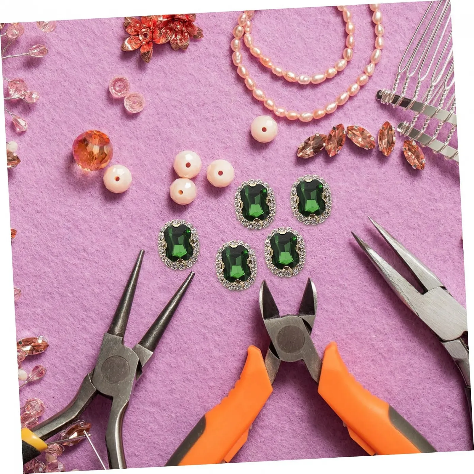 Стрази SEWACC 20 шт., пришивні, для одягу, сумок, аксесуарів, міцні та блискучі, фото №5