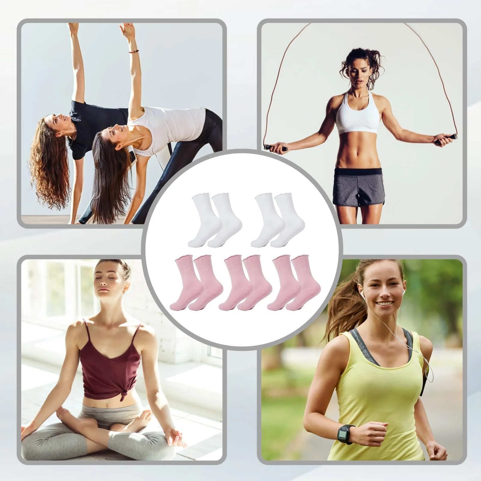 Шкарпетки жіночі протиковзкі 5 пар, фото №7