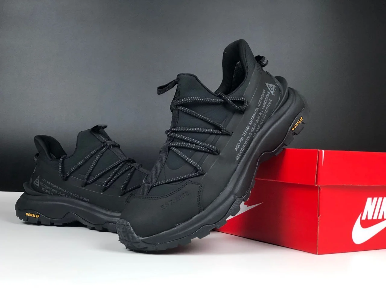 Чоловічі кросівки Nike ACG Air Terra Antarktik чорні термо осінь зима, фото №3