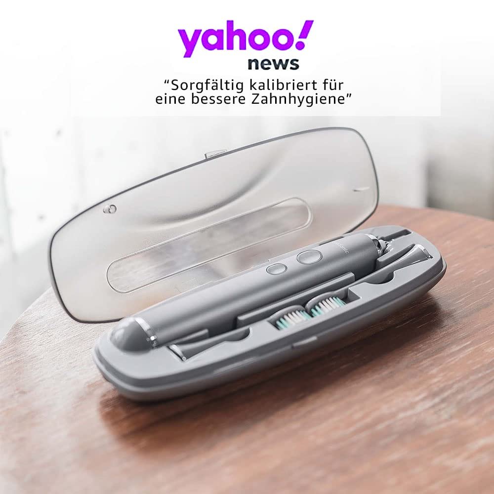 Електрична зубна щітка Aquasonic Vibe Series 4 режими Anthracite Metallic, фото №6