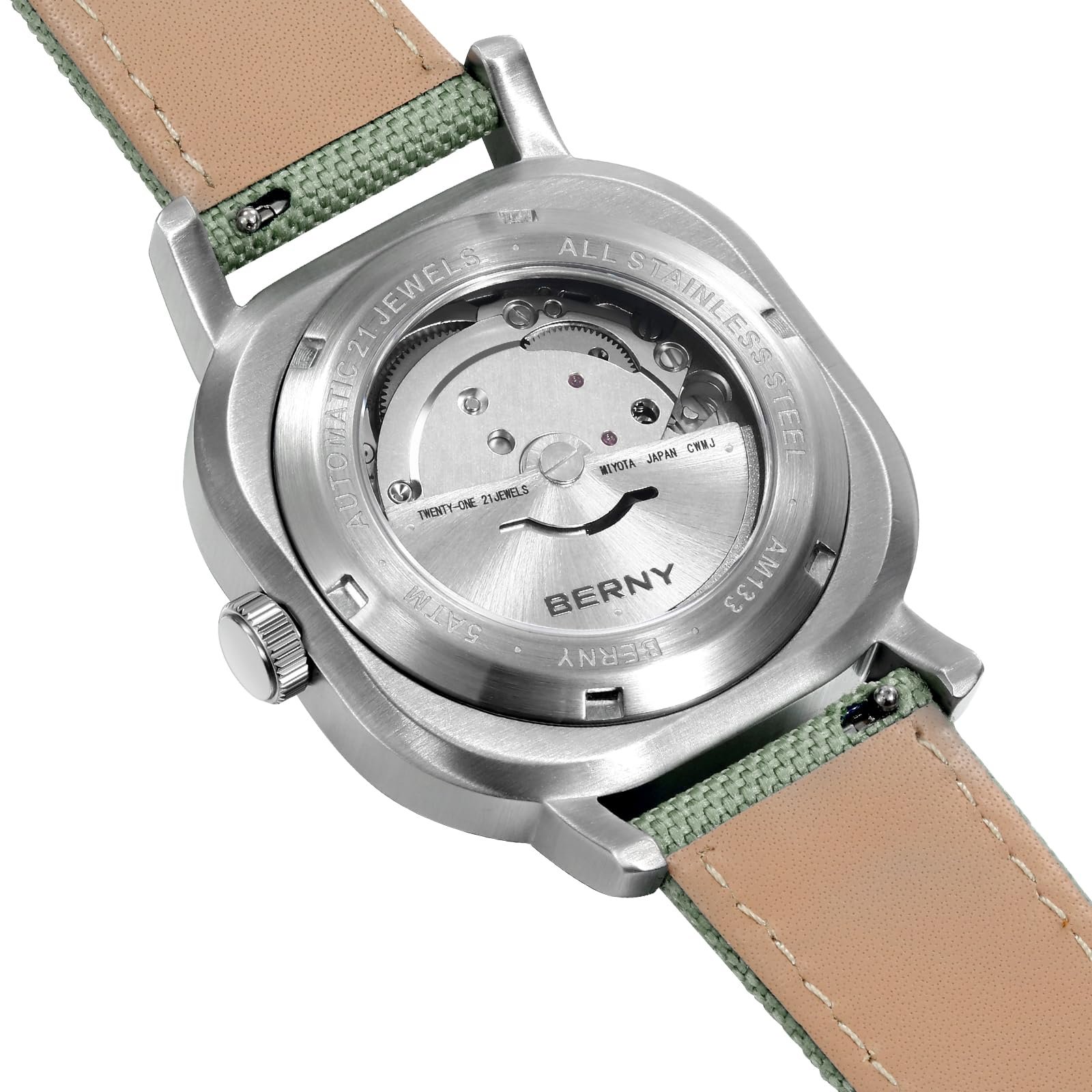 Механические часы BERNY Женские автоматические наручные часы Водонепроницаемые Роскошные часы Аналоговые Кварцевые часы из нержавеющей стали Sunray Dial, фото №3 Механические часы BERNY Женские автоматические наручные часы Водонепроницаемые Роскошные часы Аналоговые Кварцевые часы из нержавеющей стали Sunray Dial, фото №3