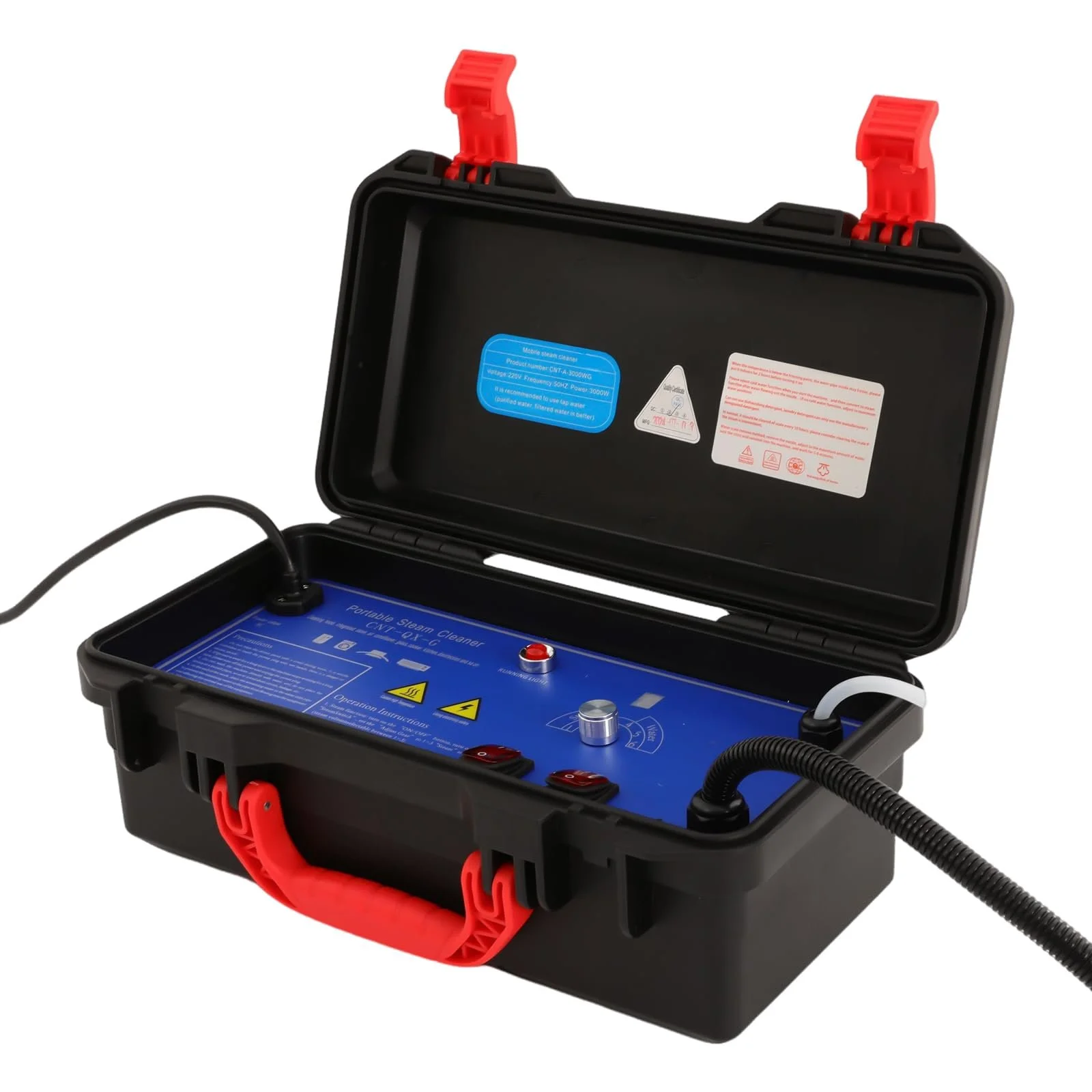 Пароочисник 3000 W 3-3.5 Bar 43 x 24 x 19 cm Високотемпературний для автомобіля, фото №4