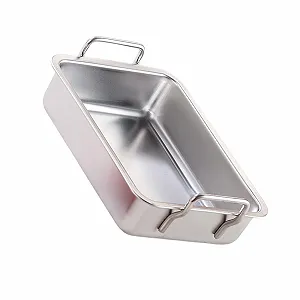 Форма для выпекания из нержавеющей стали прямоугольная с ручкой - Фото 1