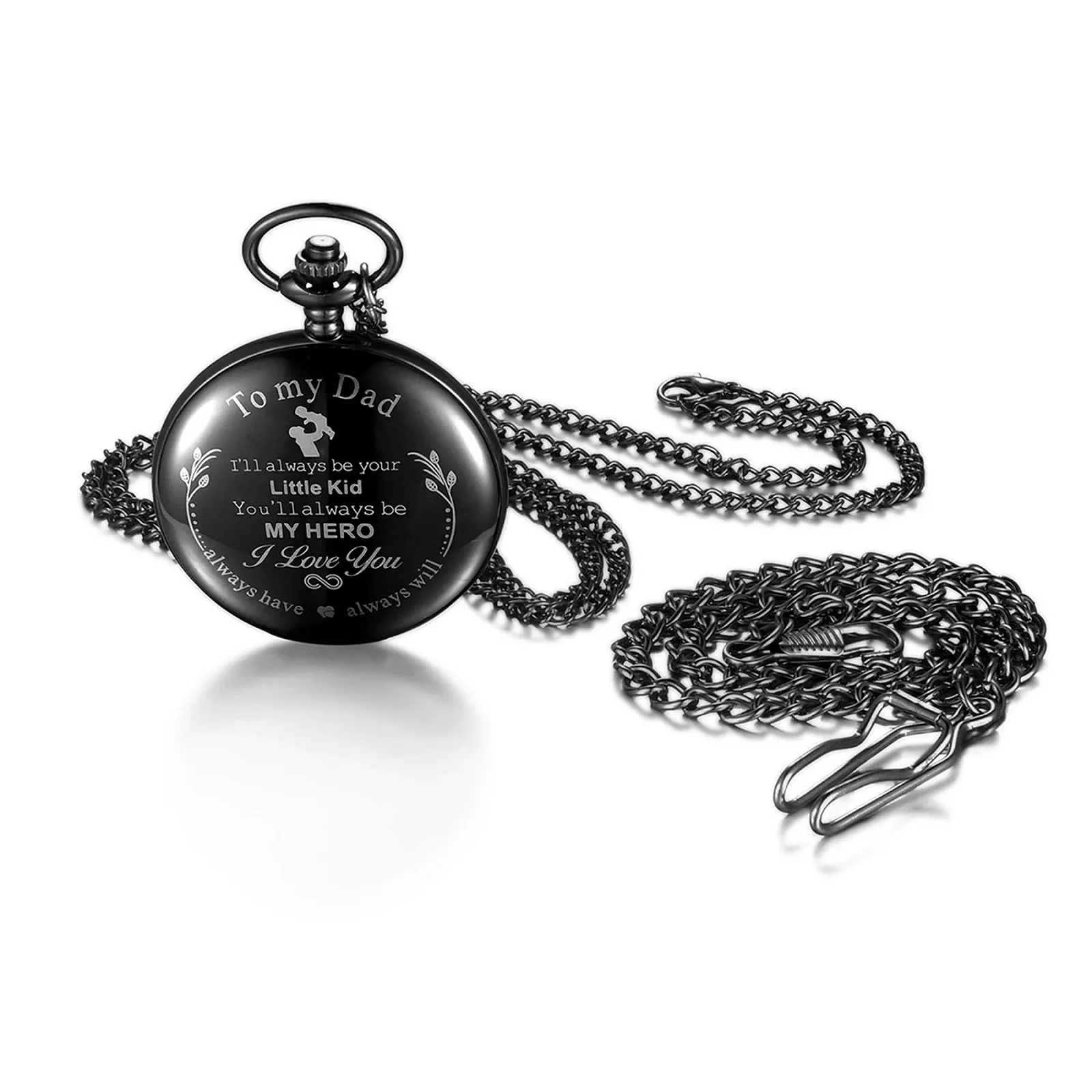 Кишеньковий годинник JewelryWe з ланцюжком для чоловіків та жінок, фото №1 Кишеньковий годинник JewelryWe з ланцюжком для чоловіків та жінок, фото №1