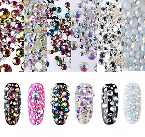 Стразы для ногтей Опаловое пламя, набор 3D, 6 шт. Различные характеристики - Фото 1