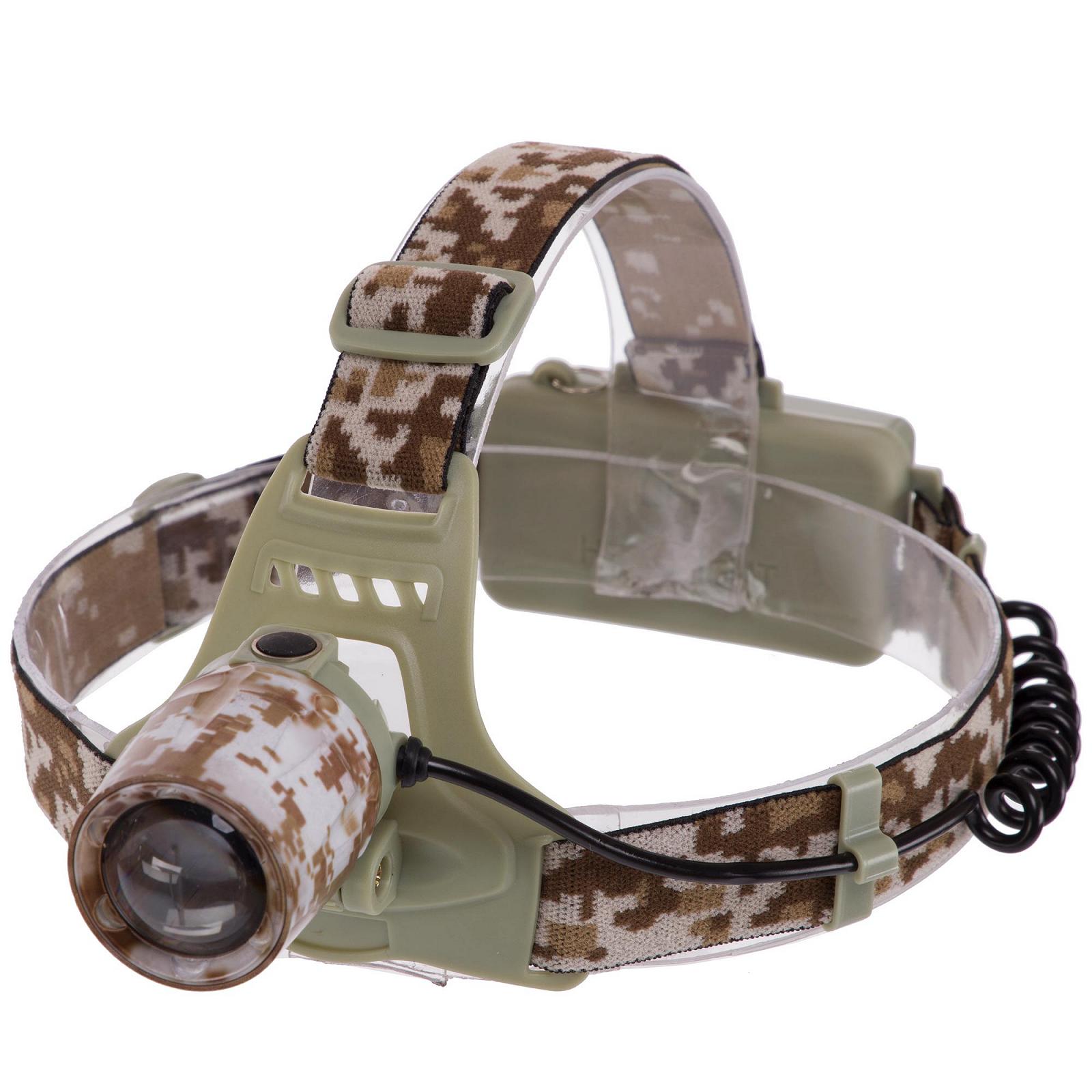 Фонарик налобный SP-Sport SY-8065M Камуфляж Marpat, фото №1