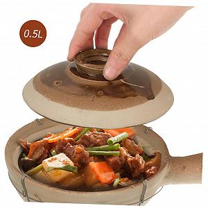 Китайская керамическая кастрюля SOLUSTRE термостойкая фарфоровая прочная synthetic.ua - Фото 1