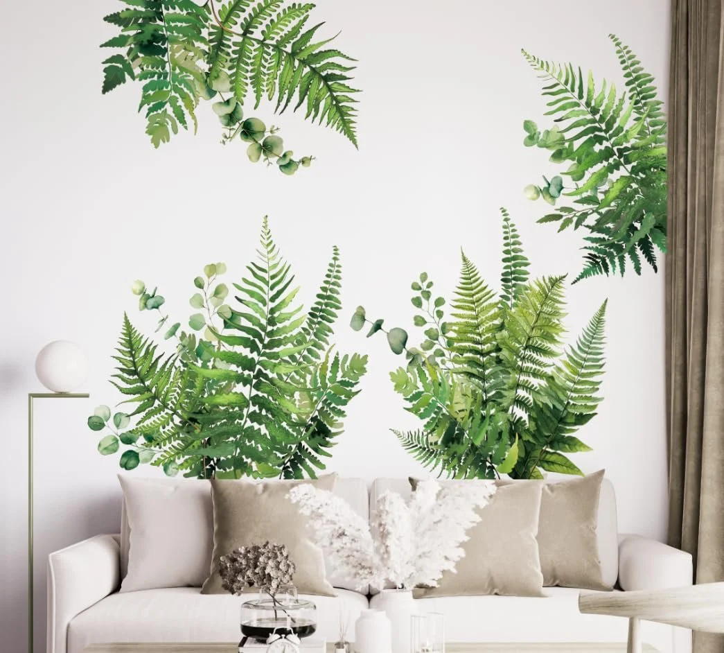 Наклейки на стіну HPNIUB Набір із 4 шт. Зелені рослини Знімні ліани, фото №2