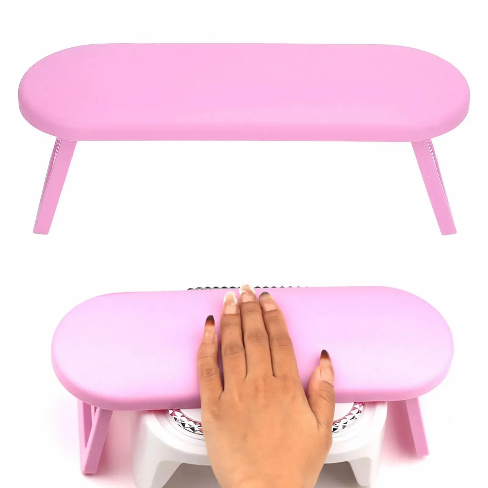 Подставка для рук маникюрная, 2 шт., пластиковая, складная, для салонов красоты, фото №6