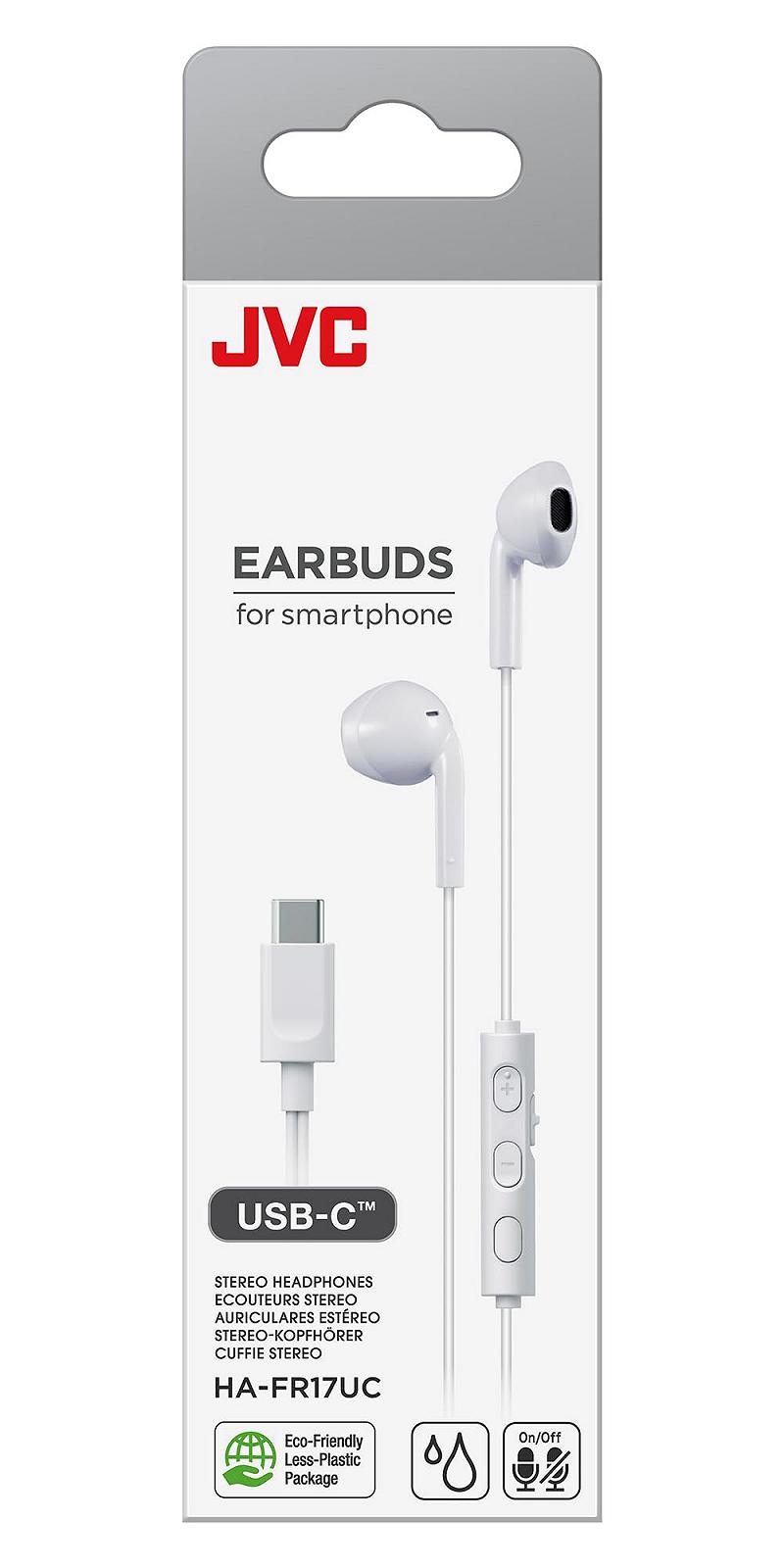 Наушники JVC HA-FR17UC-W Bud-Type USB-C с встроенным DAC Белый, фото №4