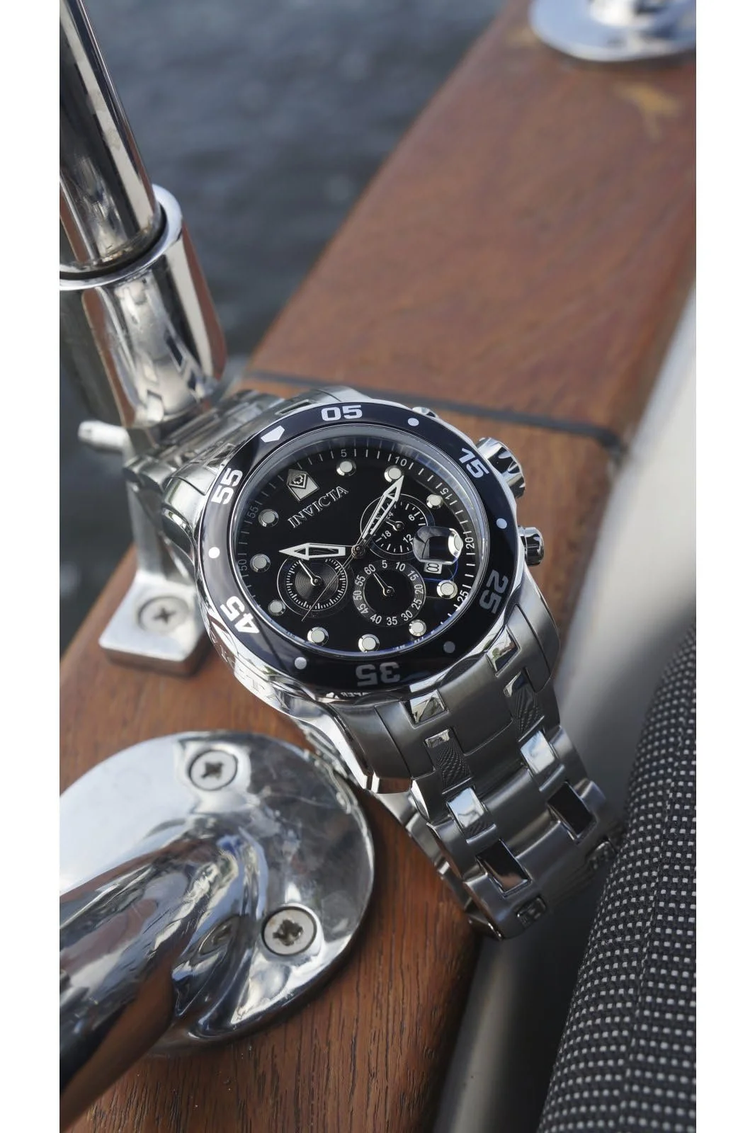 Часы Кварцевые Invicta Pro Diver Мужские, нержавеющая сталь, 48 мм, фото №6