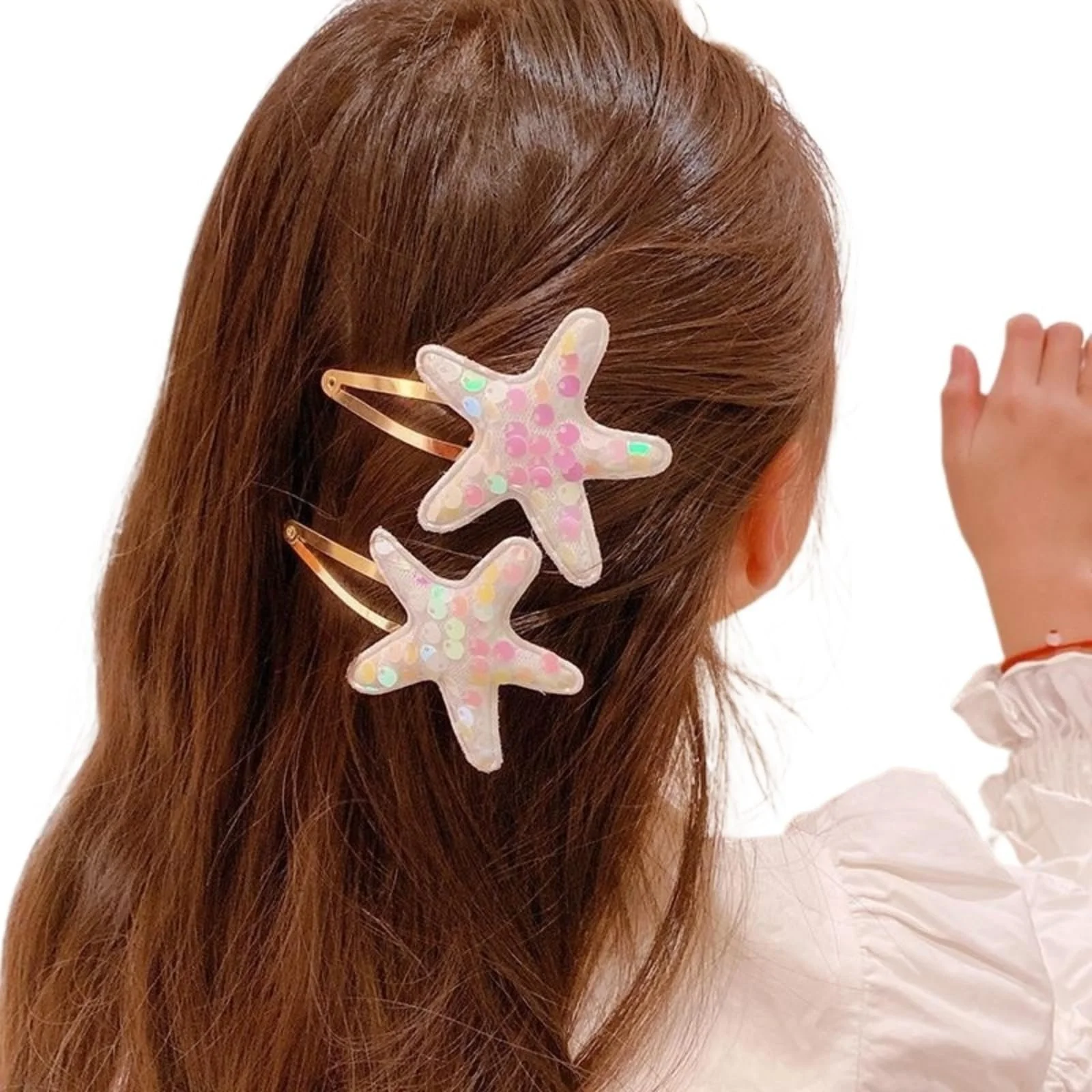 Набір обручів для волосся з морською зіркою, фото №7