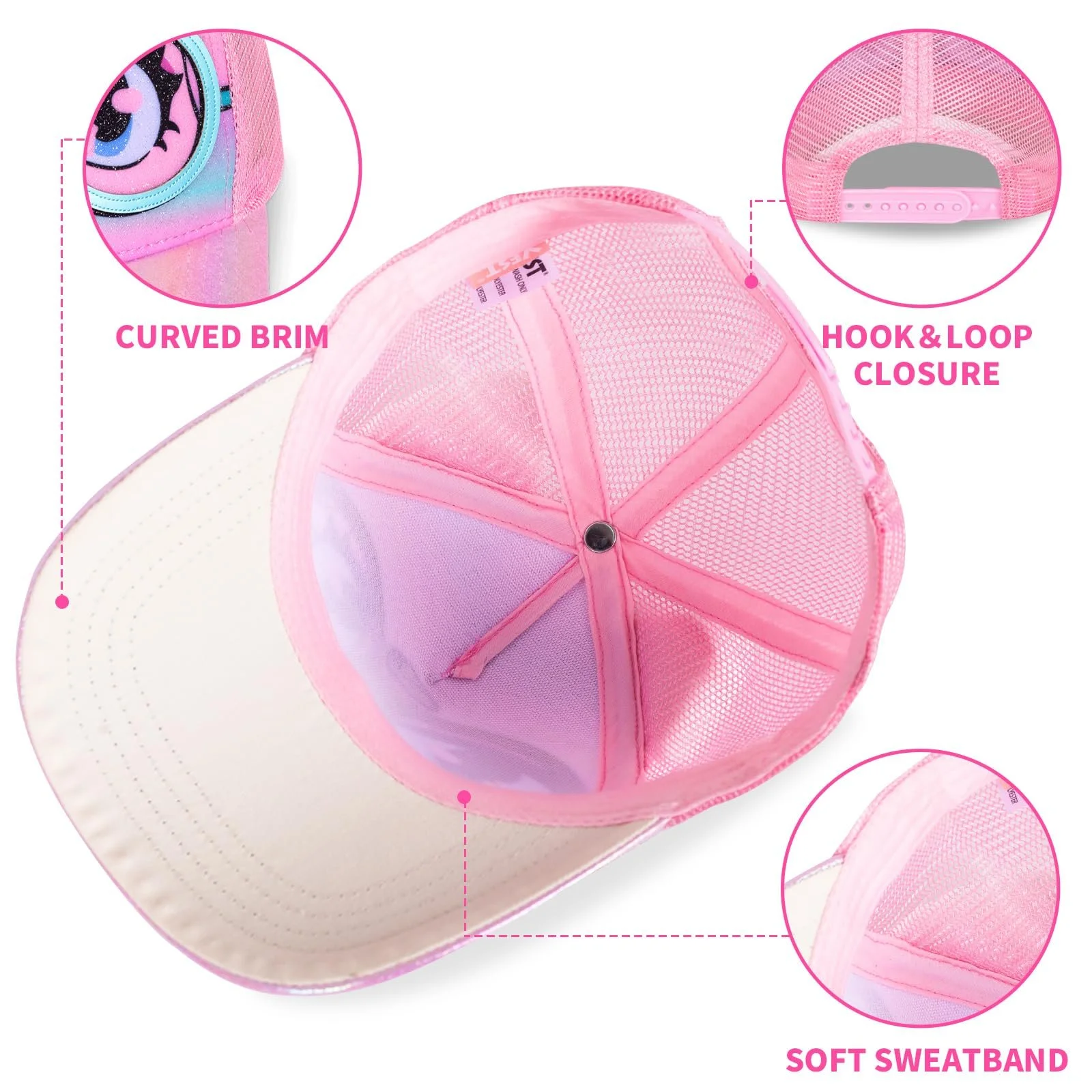 Бейсболка PinkSheep Kids Cute Cartoon Cat Football для дітей, фото №4