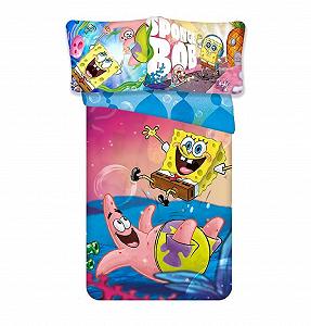Постільна білизна Klaus Herding GmbH Spongebob Реверсивна, 2 предм., 135 x 200 см, 80 x 80 см - Фото 1