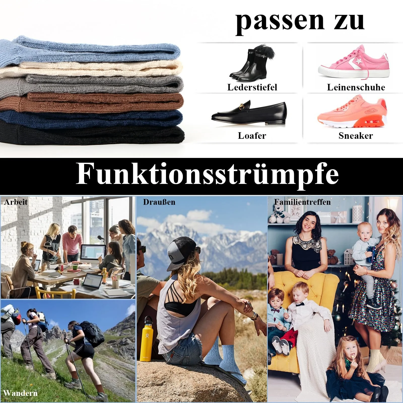 Жіночі шкарпетки Бавовняні 6 пар, фото №3