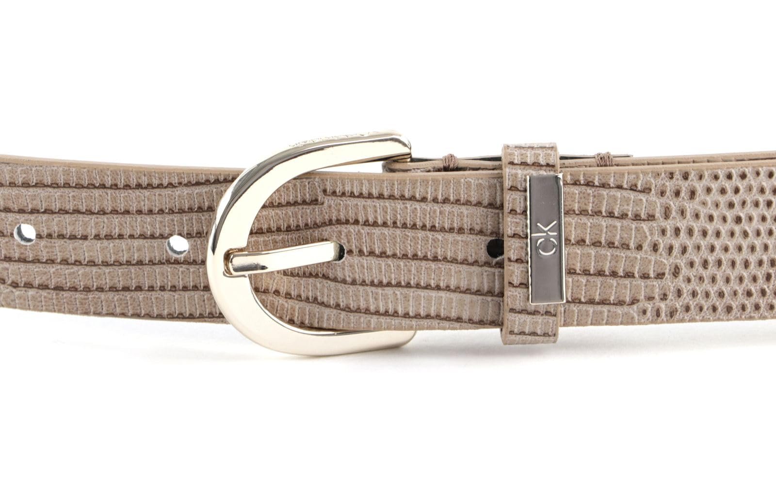 Ремень Calvin Klein CK Must Round 25 мм W80 Taupe, серо-коричневый, фото №2