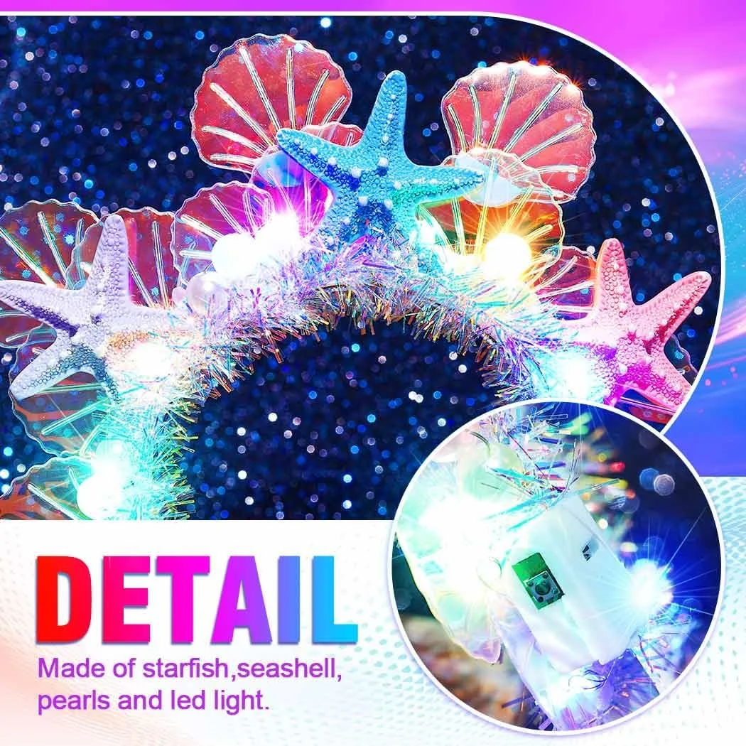 Обруч для волосся Zoestar, що світиться, фото №5