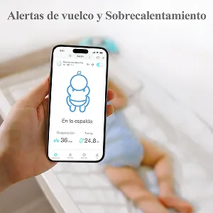 Детский монитор Sense-U Baby Monitor 3 Wi-Fi Bluetooth Детский монитор контролирует движения ребенка положения во время сна и воспринятую температуру с любого места с помощью световых и звуковых сигналов тревоги. synthetic.ua - Фото 1