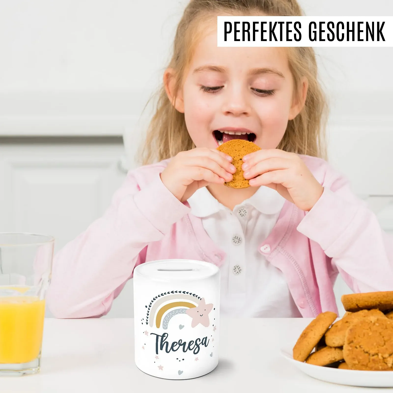 Скарбничка Pagma Druck Веселка Дитяча Персоналізована Керамічна, фото №3