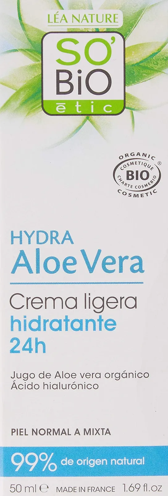 Легкий денний крем So'Bio Étic Hyaluronic Aloe 24H 50 мл органічний, фото №3 Легкий денний крем So'Bio Étic Hyaluronic Aloe 24H 50 мл органічний, фото №3