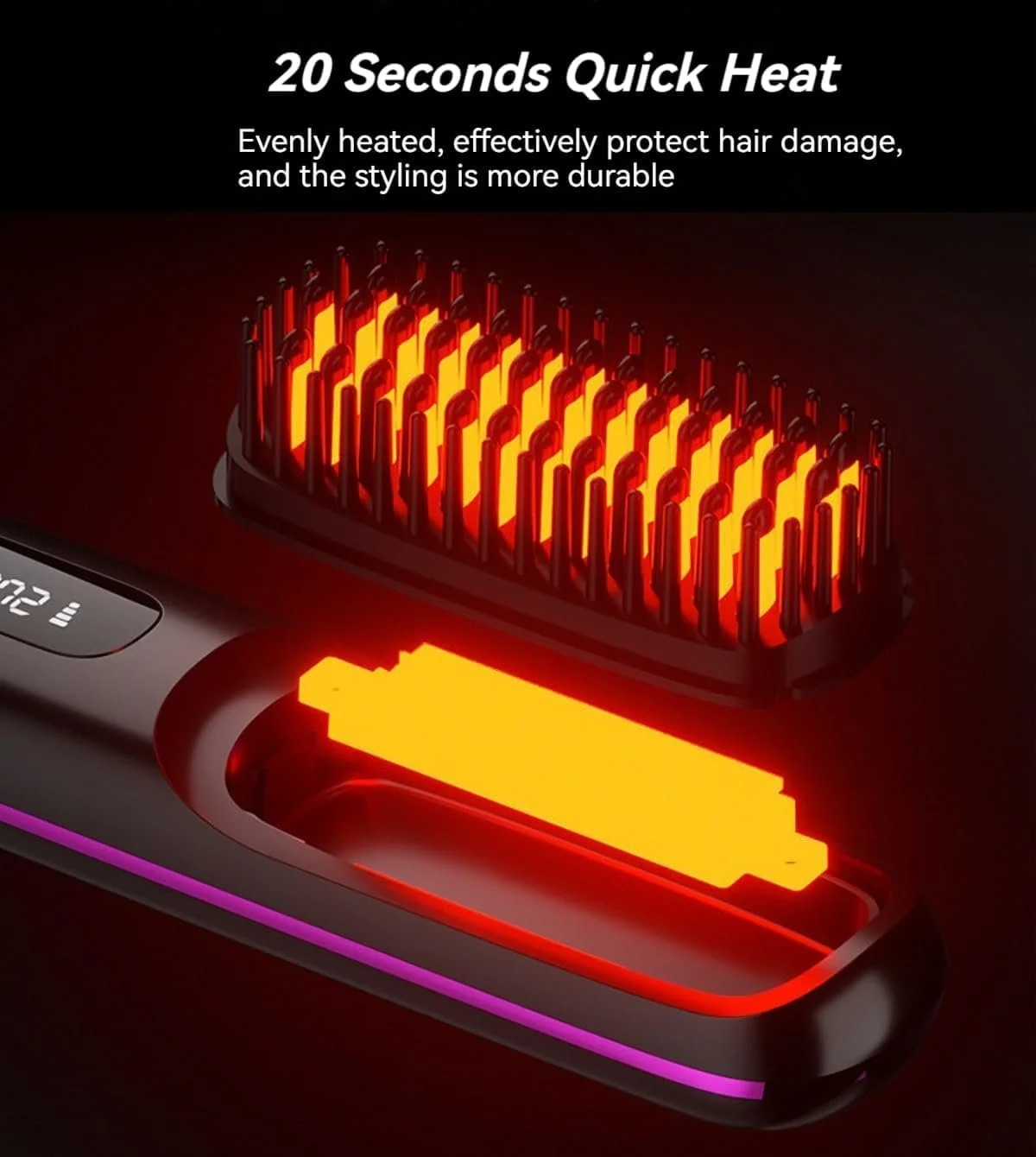 Щітка-випрямляч акумуляторна BellaBrush Pro H-air S іонізація Чорна, фото №3 Щітка-випрямляч акумуляторна BellaBrush Pro H-air S іонізація Чорна, фото №3