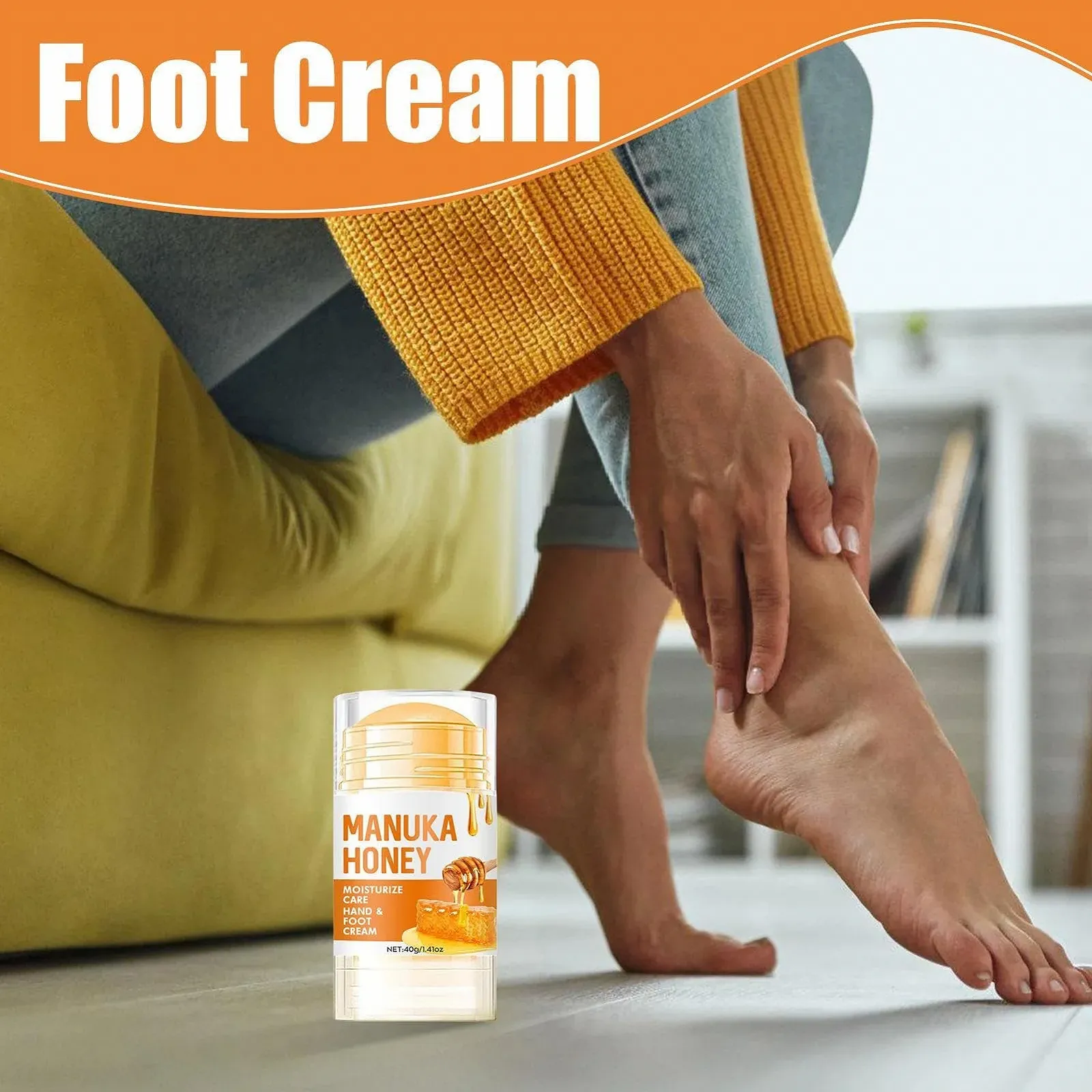 Стик-крем для ног All In Восстанавливающий Для сухой кожи и трещин 40 г, фото №2