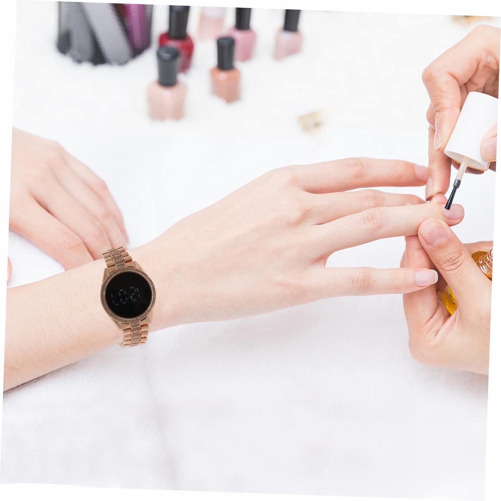 Годинник-браслет OATIPHO Жіночий Чорний, Рожевий, фото №7