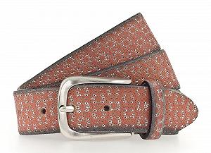 Ремень Кожаный b.belt Tessa Gold W95 Нектар/Серебряный Металлик, Нектар / Серебряный Металлик - Фото 1