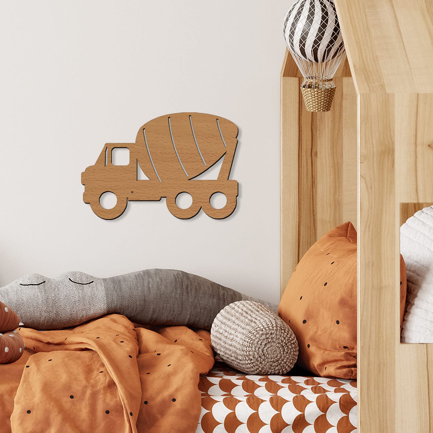 Настенный светильник Concrete Mixer Vehicle I Night Light Children's Room MDF Wood Battery Operated, фото №4 Настенный светильник Concrete Mixer Vehicle I Night Light Children's Room MDF Wood Battery Operated, фото №4