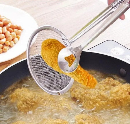 Щипцы кухонные для фритюра и жарки с сеткой Frico FRU-037 28 см, фото №3