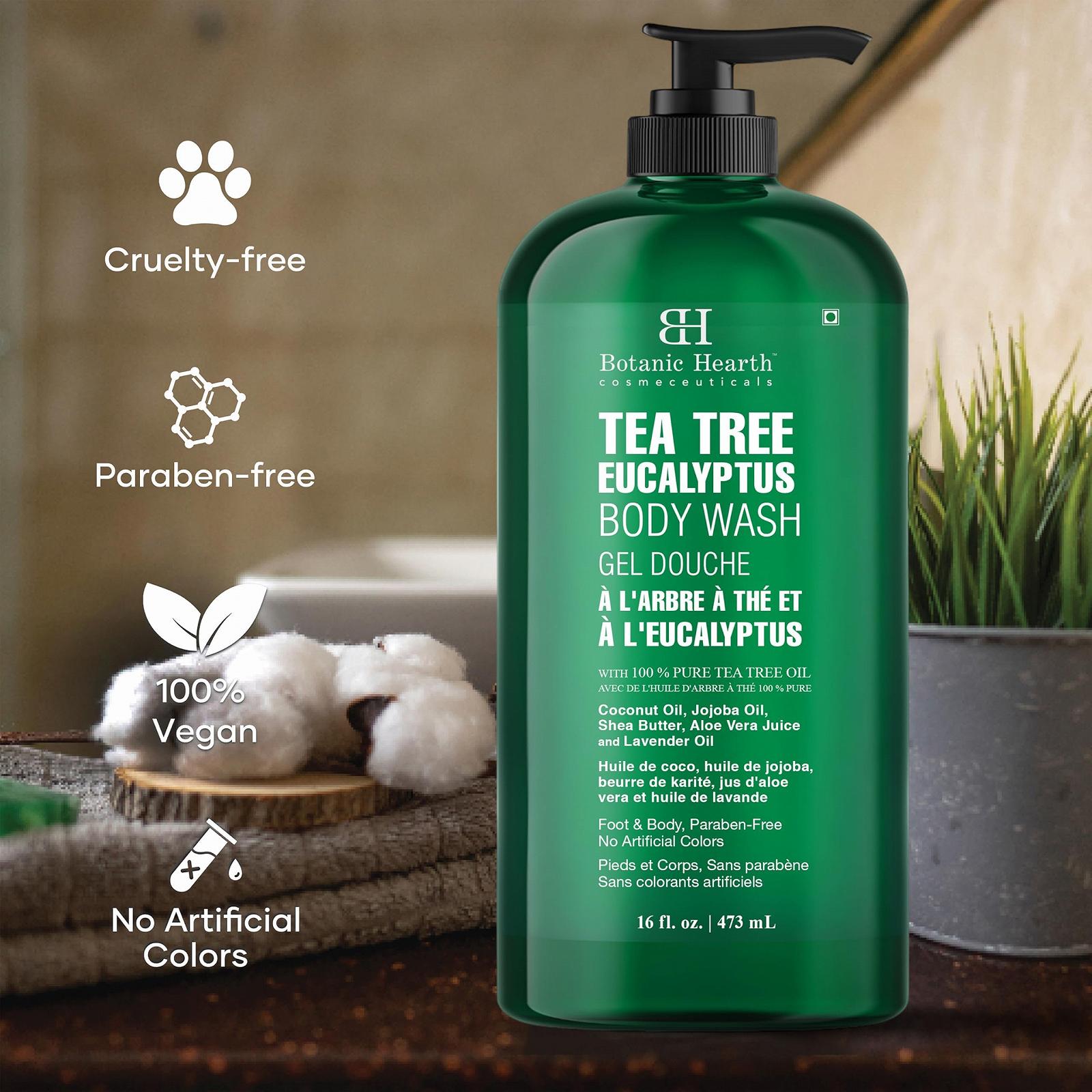 Гель для душу Botanic Hearth Eucalyptus & Tea Tree 473 мл очищувальний освіжаючий, фото №4