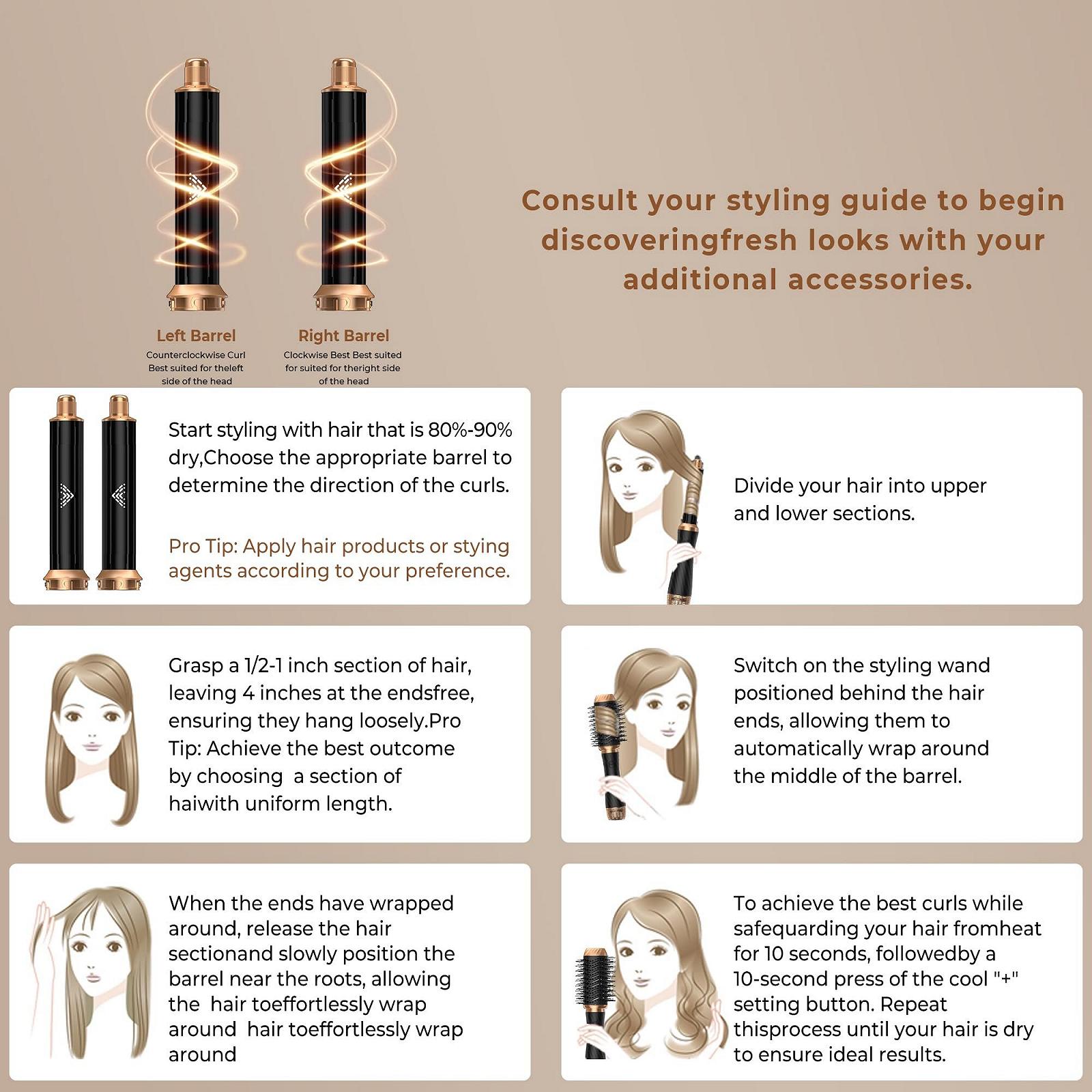 Стайлер Magic Twist Air Styler 6-в-1 многофункциональный, фото №4 Стайлер Magic Twist Air Styler 6-в-1 многофункциональный, фото №4