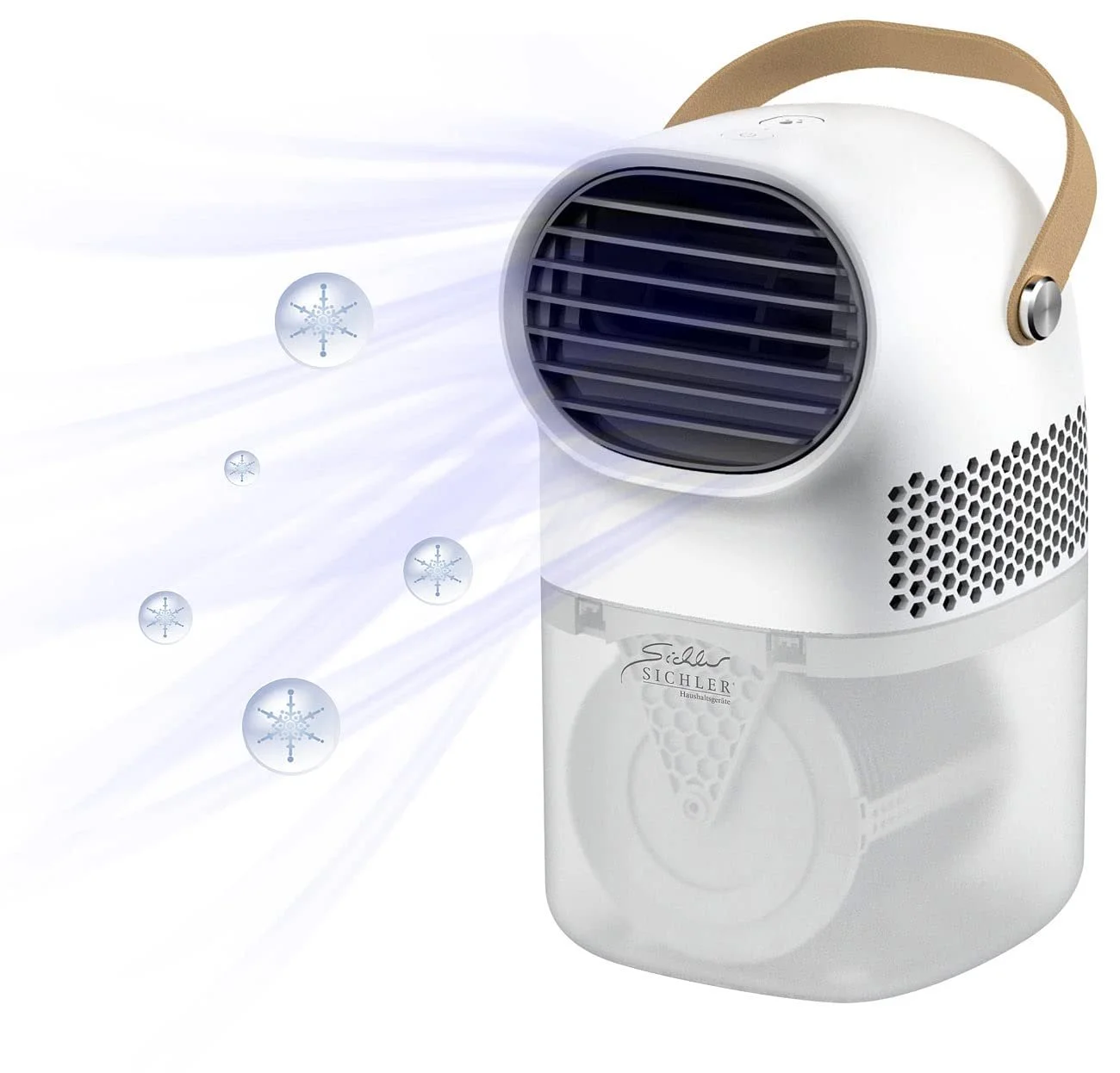 Міні-охолоджувач повітря Sichler Haushaltsgeräte 3-в-1 750 ml 5 W 44 dB, фото №2