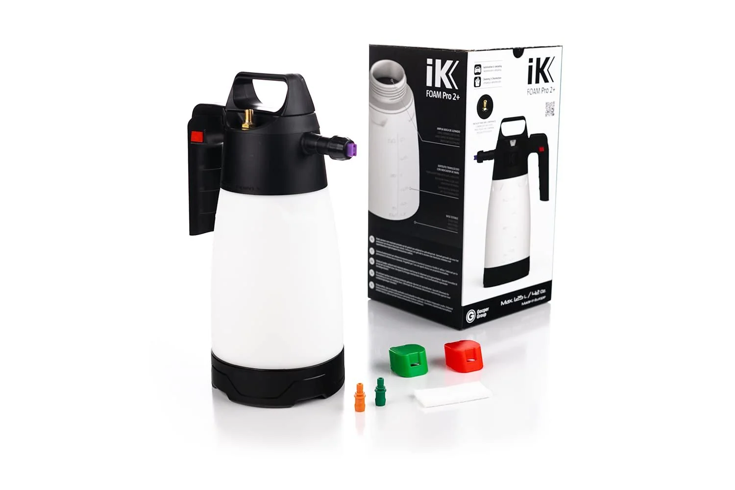 Пеногенератор iK Foam Pro 2+ 1.5 л с разъемом для сжатого воздуха Белый/Черный, фото №1