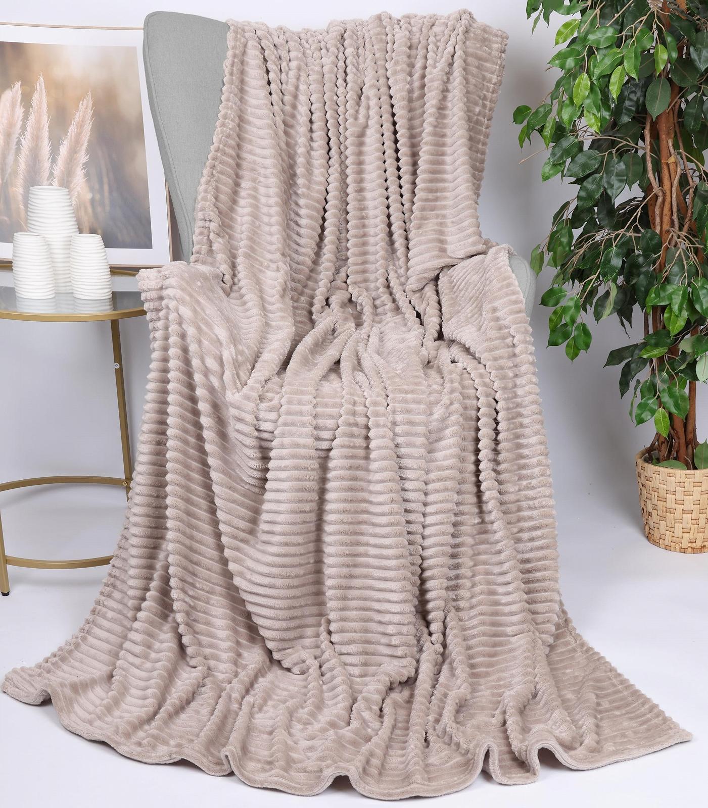 Плед Betz Bari Пухнастий Вельветовий Фланелевий XXL Розмір 150 x 200 см Сіро-коричневий, фото №3 Плед Betz Bari Пухнастий Вельветовий Фланелевий XXL Розмір 150 x 200 см Сіро-коричневий, фото №3