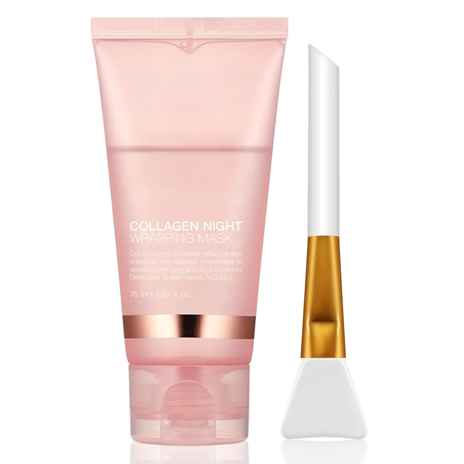 Нічна маска Collagen, маска-плівка Collagen для сяючої шкіри, глибоке зволоження, фото №1