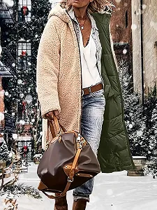 Женская Куртка chuangminghangqi С капюшоном Двусторонняя Ветрозащитная synthetic.ua - Фото 1