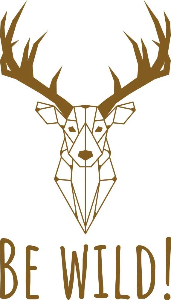 Настенная наклейка GRAZDesign Stag Head Be Wild 52 x 30 см 091 золотая, фото №2